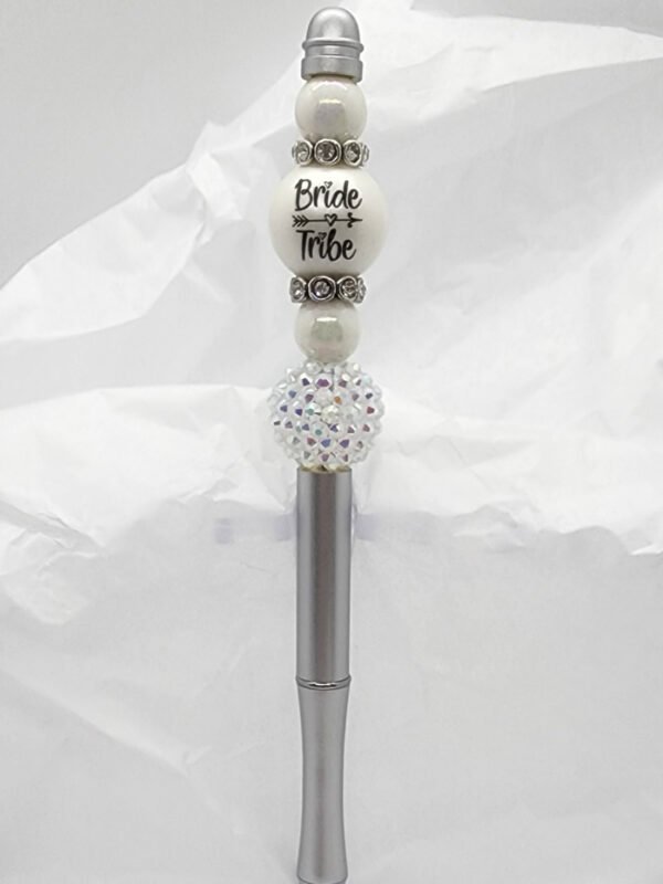 Bride Tribe Beaded Metal Pen